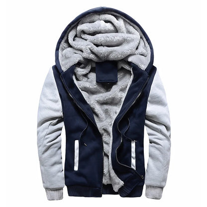 Men's Winter Jacket Camouflage Thicken Jackets Hooded Fleece Long Sleeve Down Jacket Man Casual Streetwear Men's Clothing