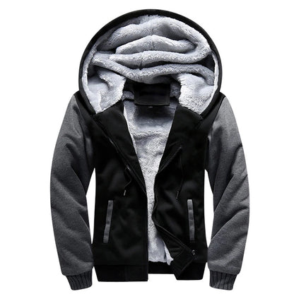 Men's Winter Jacket Camouflage Thicken Jackets Hooded Fleece Long Sleeve Down Jacket Man Casual Streetwear Men's Clothing