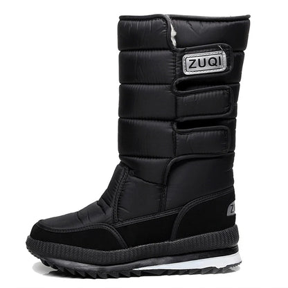 Men Snow Boots Platform Snow Boots For Men Thick Plush Waterproof Slip Resistant Winter Mens Shoes