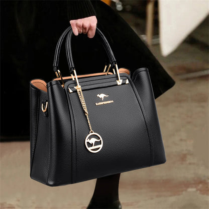 Soft Leather Luxury Handbags Women Bags Designer 3 Layers Shoulder Crossbody Sac Ladies Large Capacity Shopping Messenger Tote