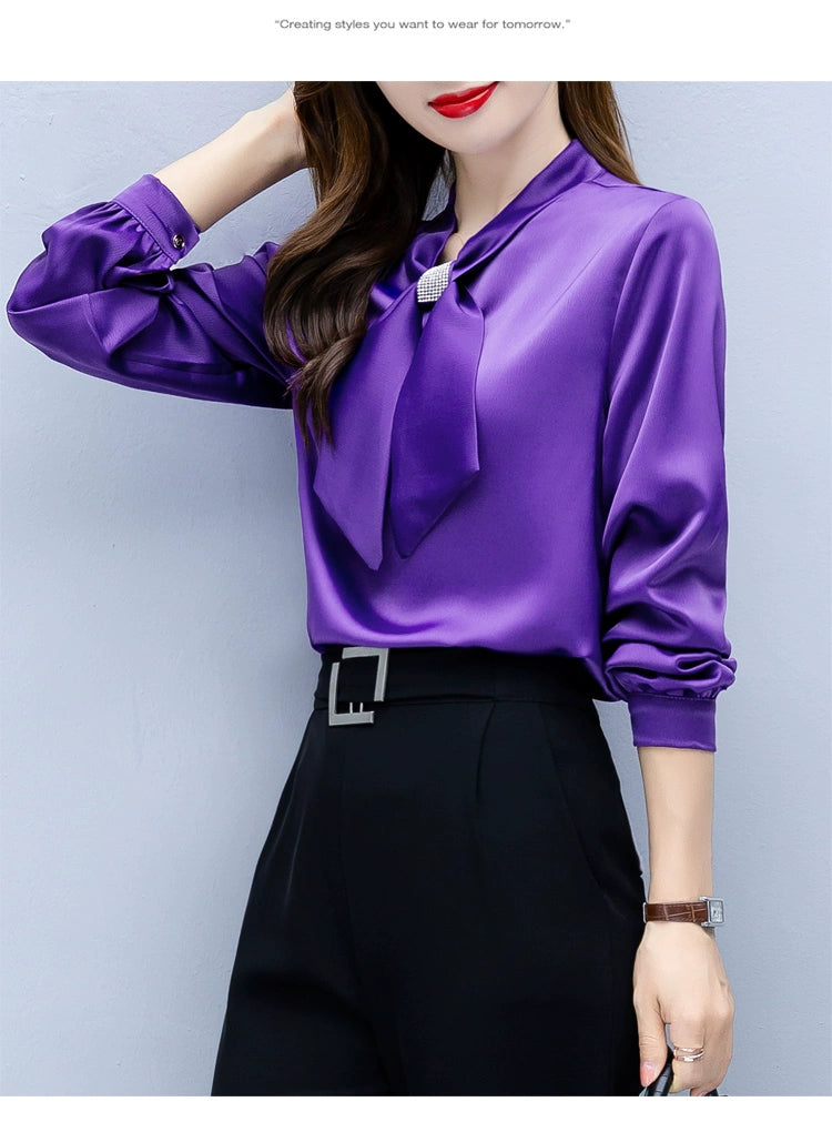 Blusas Mujer De Moda 2024 Long Sleeve Blouse Women