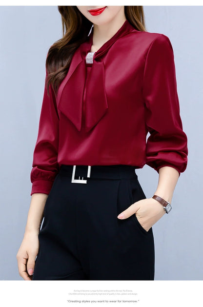 Blusas Mujer De Moda 2024 Long Sleeve Blouse Women