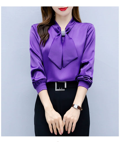 Blusas Mujer De Moda 2024 Long Sleeve Blouse Women