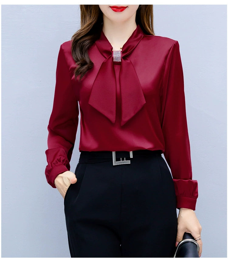 Blusas Mujer De Moda 2024 Long Sleeve Blouse Women