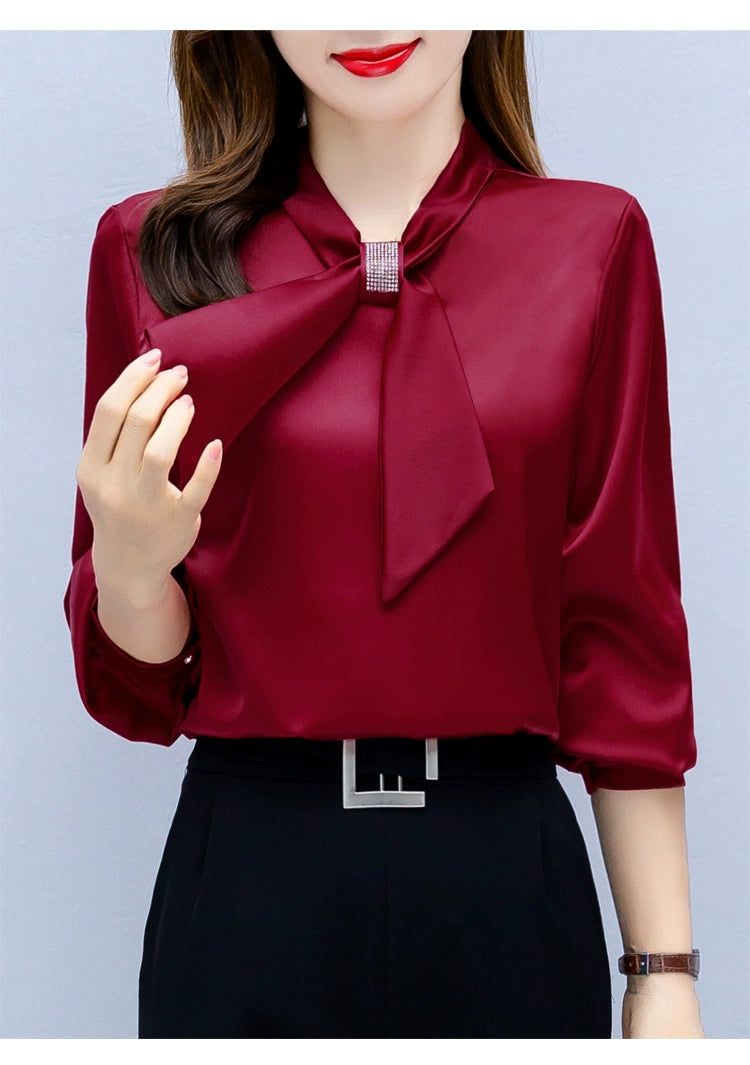 Blusas Mujer De Moda 2024 Long Sleeve Blouse Women