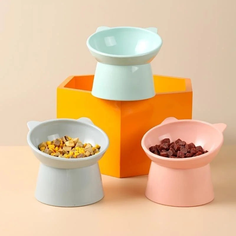 Cat Tilted Bowl Food Water Bowl For Cats Kittens Puppies Pet.