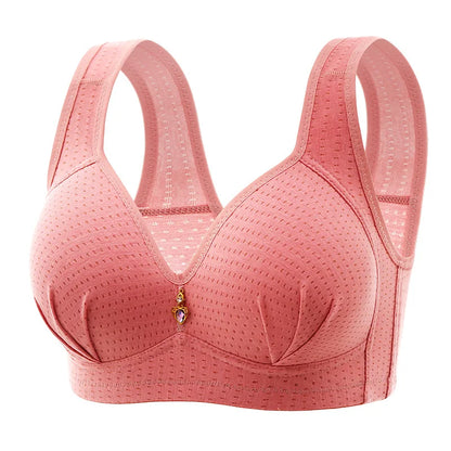 BC Cup Large Size Without Steel Ring Thin Cup Breathable Push Up Tops Bra.