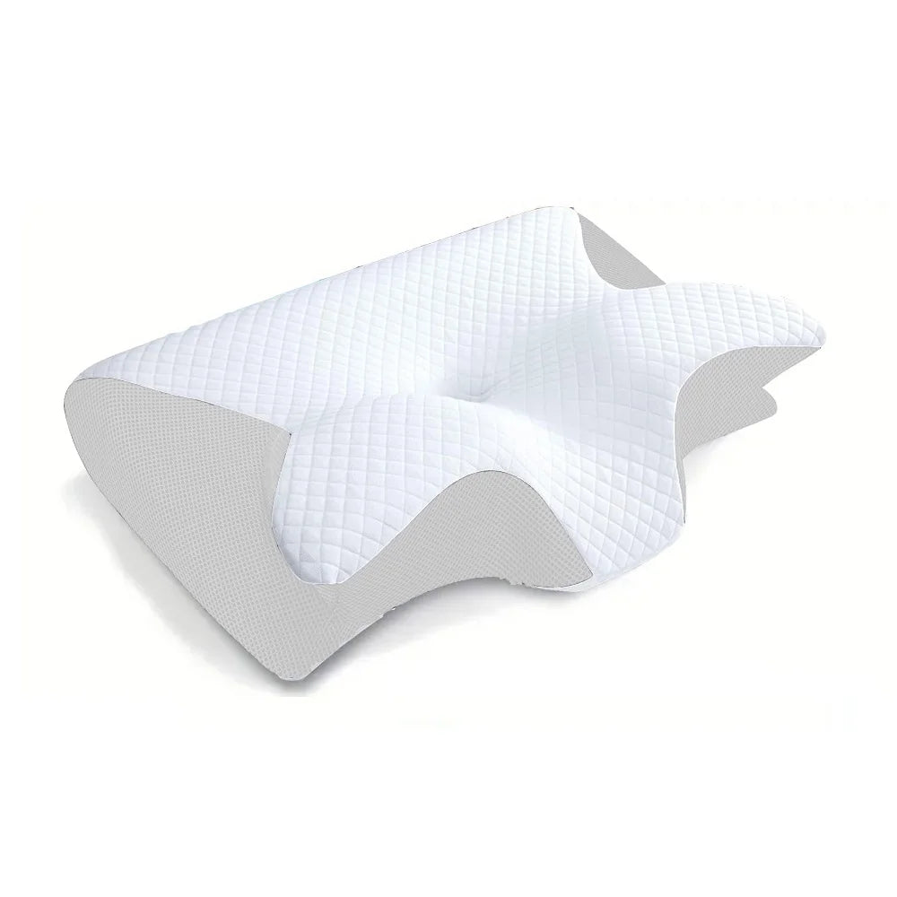 1pc Memory Foam Cervical Pillow, 2 in 1 Ergonomic Contour Orthopedic Pillow for Neck Pain,