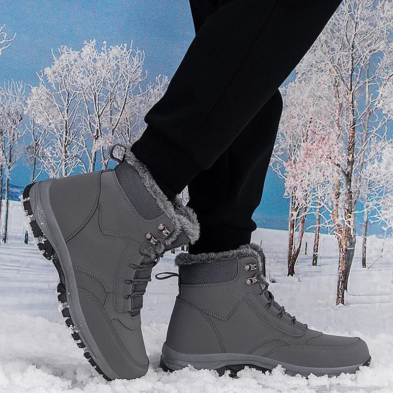 Men's Winter Snow Boots woman's Waterproof sneakers Super Warm.