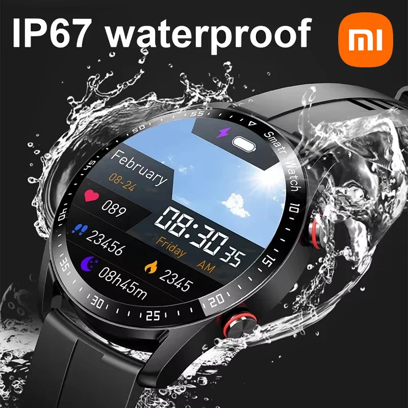 Xiaomi ECG+PPG Bluetooth Call Smart Watch Men Laser Health Blood Pressure Fitnes Sports Watches Sports Waterproof Smartwatch+Box