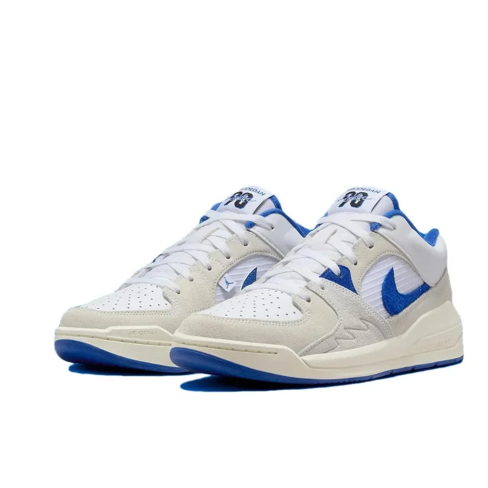 Nike New listing JORDAN STADIUM 90 Men's Low Top Casual Sneakers Fashionable and versatile Comfortable and lightweight White