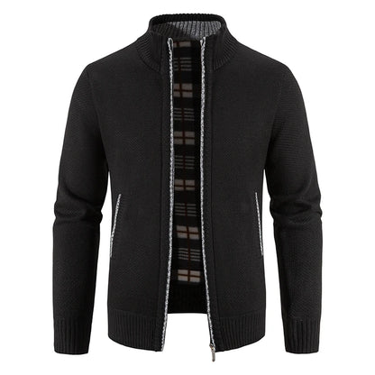 Men's Cardigan Turn-down Collar Knitting