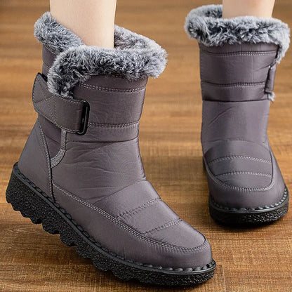 Women's Boots 2023 New Winter Shoes For Women Heeled Winter Boots Waterproof Snow Boots Elegant Warm Fur Winter Footwear Female