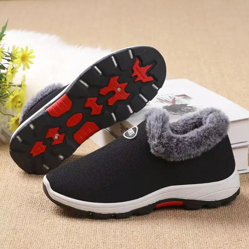 Cotton Shoes Women Winter sneakers Platform ankle boots Wedges Shoe 2024 Comfortable Warm Short Plush female boots Botines mujer