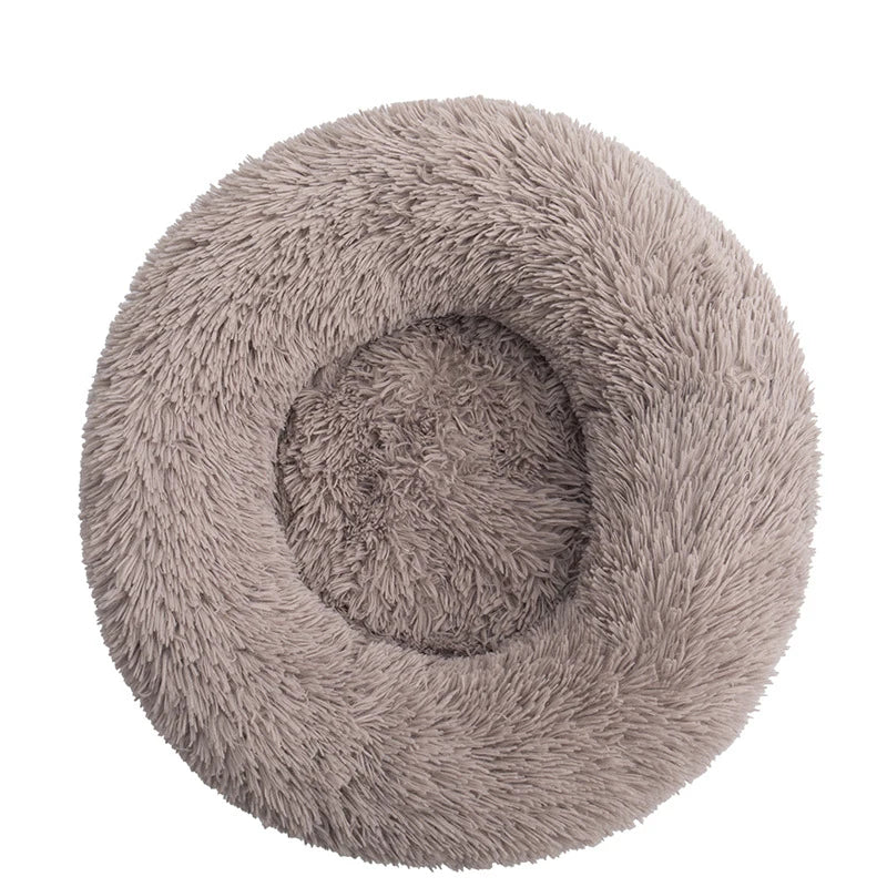 40-110cm Round Pet Bed for Large Dog Bed Super Soft Cat Bed Long Plush