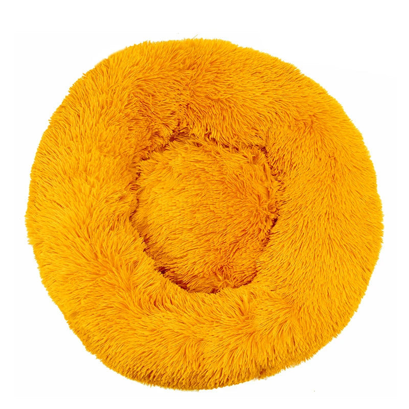 40-110cm Round Pet Bed for Large Dog Bed Super Soft Cat Bed Long Plush