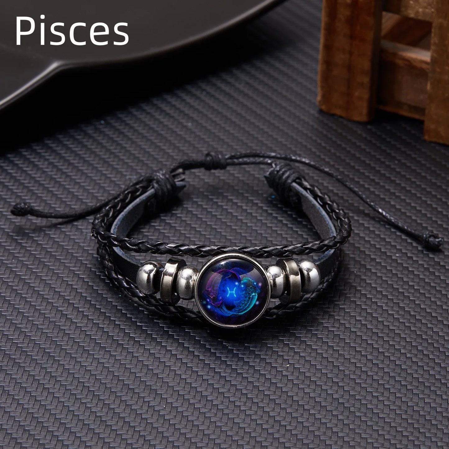 12 Constellation Zodiac Sign Charm Luminous Bracelets Men Women