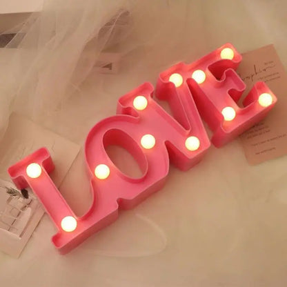 Love Heart LED Lamp Wedding Party Romantic Red Pink Night Light  Decoration Valentines Day.