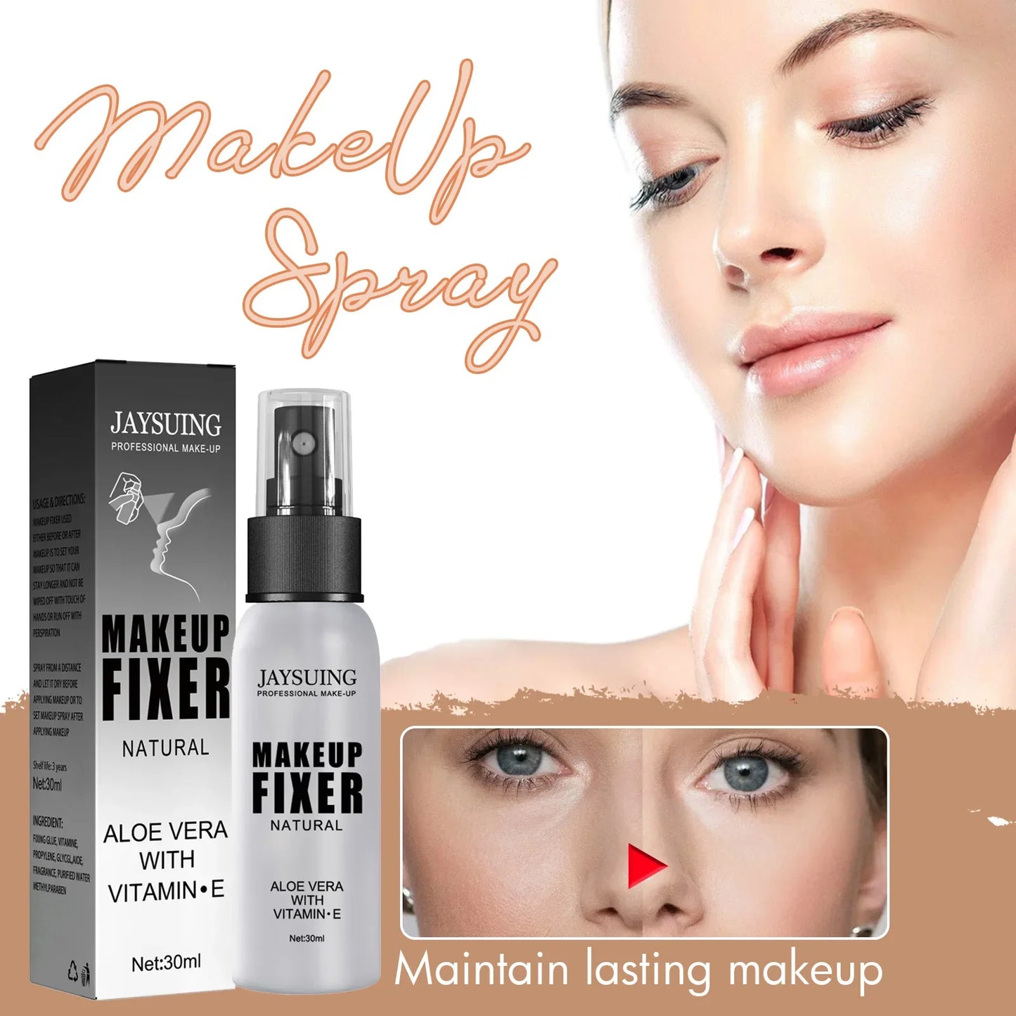 Makeup Setting Spray Moisturizing Lotion Hydrate Oil Control Long-lasting Make Up Natural Matte Refreshing Quick Fixer Cosmetics