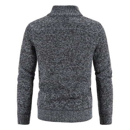 Men's Cardigan Turn-down Collar Knitting