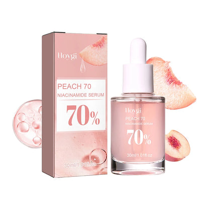 Peach 70% Niacinamide Serum 30ml Moisturizing Prevent Dryness Facial Essential Oil Increasing Elasticity Smooth Soften Skin Care