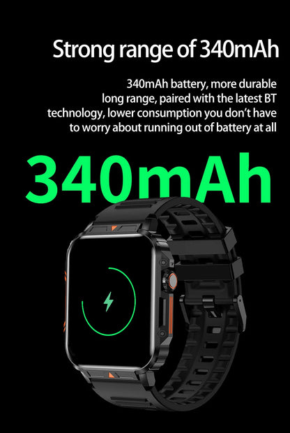 LIGE Smartwatch 1.95 Inch Screen Health Monitoring Watches IP68 Waterproof Sport Fitness Smart Watch For Men Women Reloj Hombre