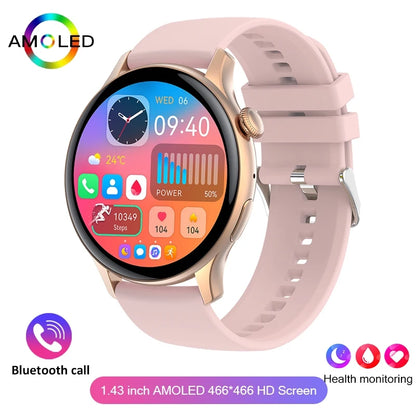 For Xiaomi New Smartwatch 1.43 Inch Full Screen Bluetooth Call Heart Rate Sleep Monitor Sports Models Smart Watch For Men Women