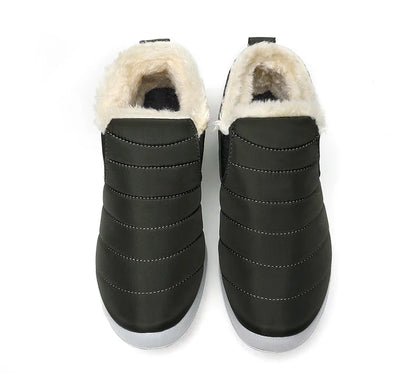 Men Boots Keep Warm Winter Shoes For Men Ankle Boots Fur Shoes.