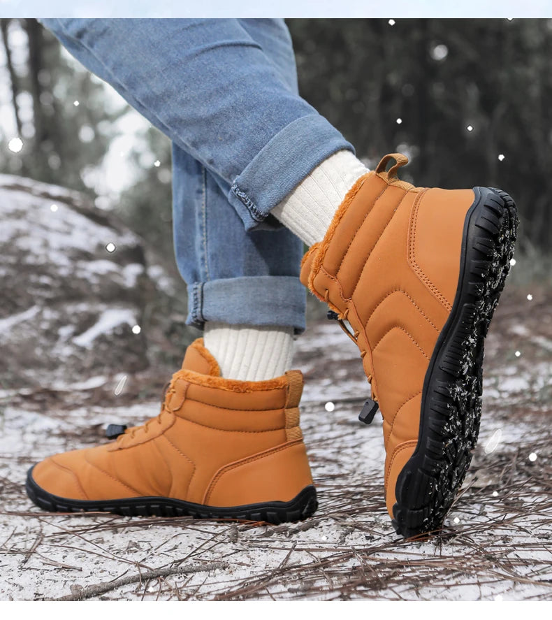 2024 New Men's And Women's Widened Waterproof Winter Boots Outdoor Warm Sports Shoes Five-toed Anti-collision Plush Snow Boots