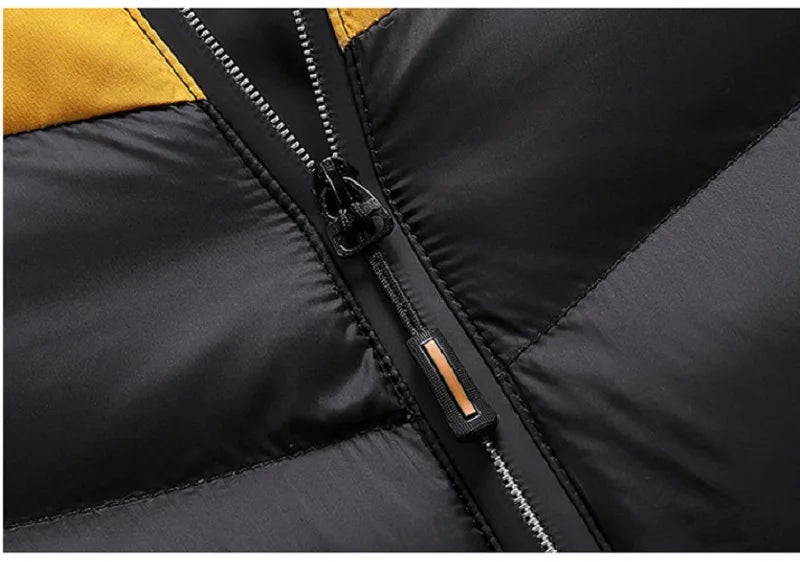 Winter Men Warm Hooded Parkas Jackets Mens Windbreaker Outwear Parkas Coats Men Autumn Detachable Hat Outfits Parkas Coats Male