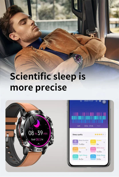 2024 New Smart Watch Men Blood Lipids Uric Acid Health ECG+PPG Fitness Tracker Clock HD Bluetooth Call Sport Altitude Smartwatch