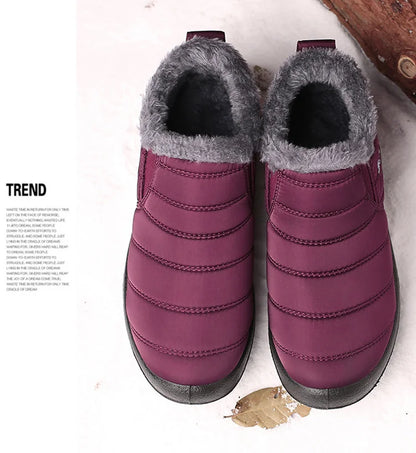 Men's Boots Slip On Winter Shoes For Men Fur Ankle Boots Waterproof Snow Boots Winter Chaussure Hommes Casual Booties For Men