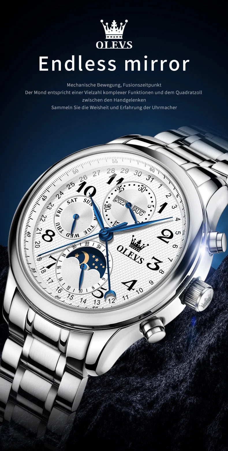 OLEVS Top Brand Luxury Automatic Mechanical Men