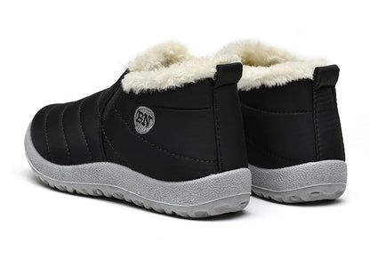 Men Boots Keep Warm Winter Shoes For Men Ankle Boots Fur Shoes.