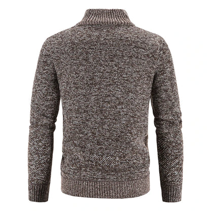 Men's Cardigan Turn-down Collar Knitting