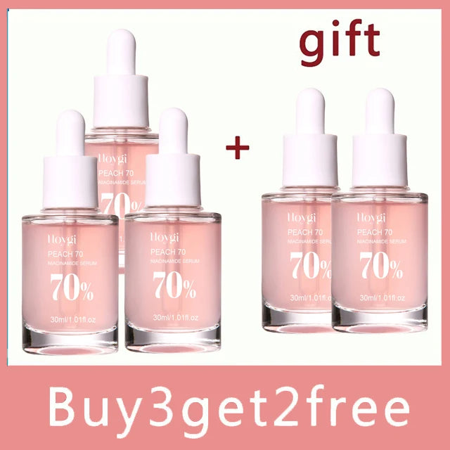 Peach 70% Niacinamide Serum 30ml Moisturizing Prevent Dryness Facial Essential Oil Increasing Elasticity Smooth Soften Skin Care