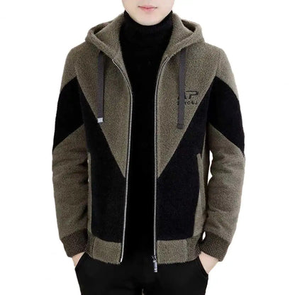 2024 Autumn Winter Wool Blends Jacket Men Thick warm Casual Business Trench Coat Slim Short Streetwear Overcoat Social Clothing