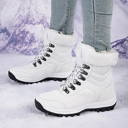 Winter Shoes Woman Warm Anti Slip Ankle Boots Plush Comfy Warm Outdoor Female Boots Women 2024 New Fur Platform Snow Boots