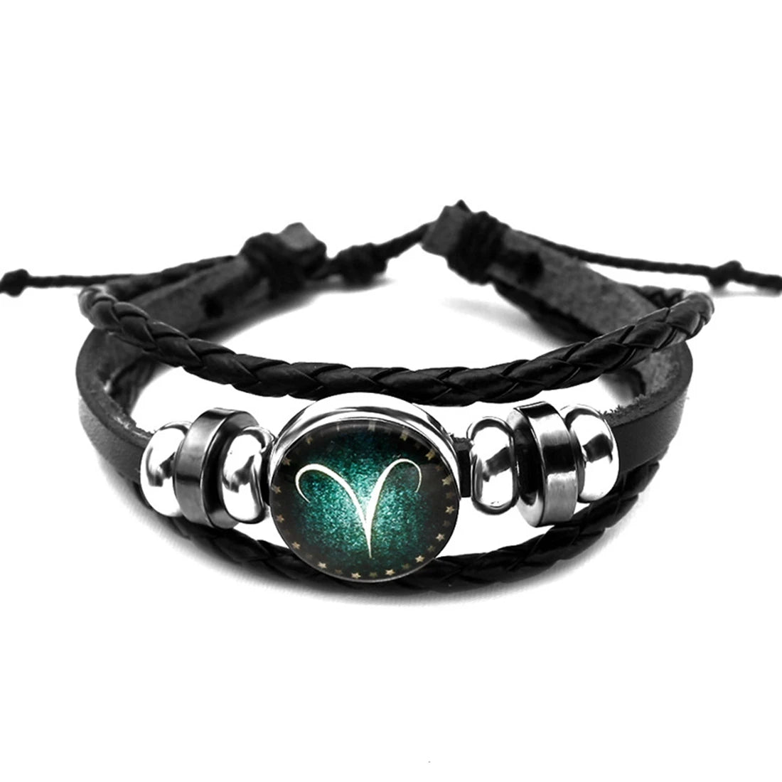 12 Constellation Zodiac Sign Charm Luminous Bracelets Men Women