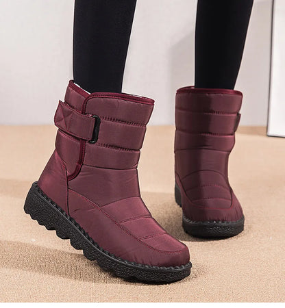 Boots Woman Snow Fashion Shoes Woman Platform Woman Shoes Plus Size Mid Women's High Boots Lightweight Botas Mujer Winter Boots