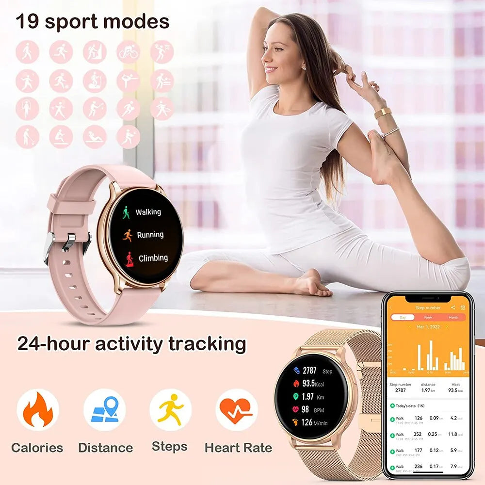 MEVADEN Bluetooth Call Smart Watch Women Custom Dial Watches Men Sport Fitness Tracker Heart Rate Smartwatch For Android IOS Y22