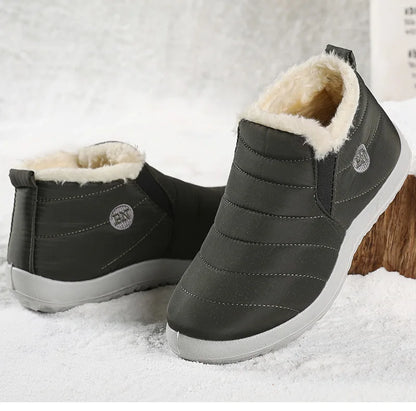 Men Boots Keep Warm Winter Shoes For Men Ankle Boots Fur Shoes.