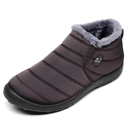 Men Boots Couple Winter Shoes Men Warm Fur Ankle Boots Winter Botas Para Hombre.