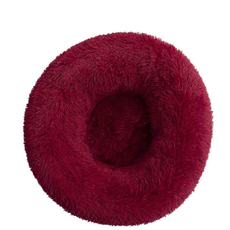 40-110cm Round Pet Bed for Large Dog Bed Super Soft Cat Bed Long Plush