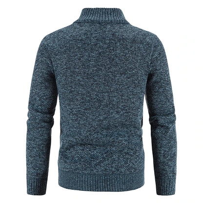 Men's Cardigan Turn-down Collar Knitting