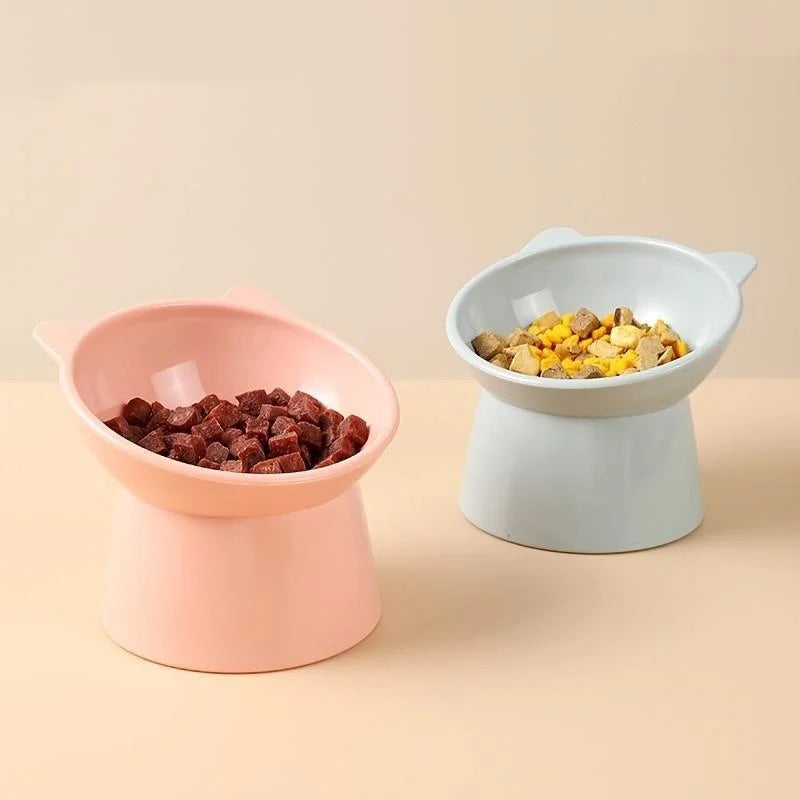 Cat Tilted Bowl Food Water Bowl For Cats Kittens Puppies Pet.