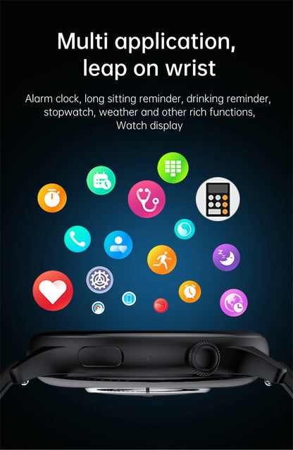 For Xiaomi New Smartwatch 1.43 Inch Full Screen Bluetooth Call Heart Rate Sleep Monitor Sports Models Smart Watch For Men Women