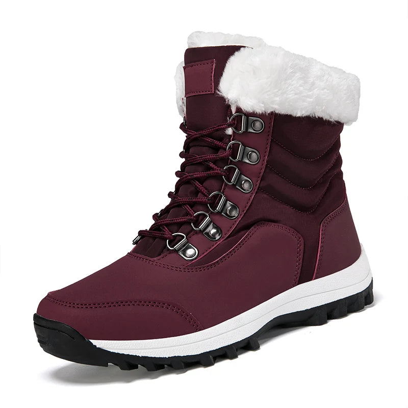 Winter Shoes Woman Warm Anti Slip Ankle Boots Plush Comfy Warm Outdoor Female Boots Women 2024 New Fur Platform Snow Boots