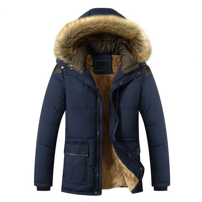 Winter Men Hoodie Jacket Warm Coat Fine Workmanship Polyester Smooth Zipper Men Hoodie Jacket Coats Comfortable