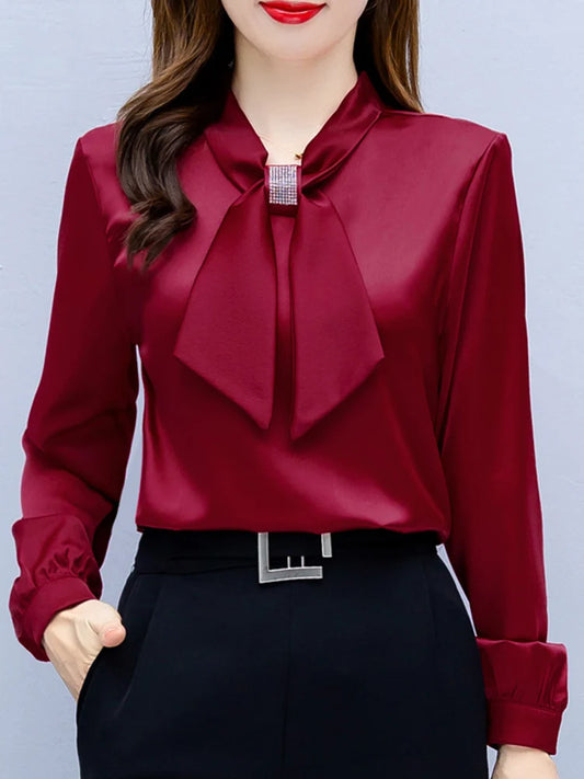 Blusas Mujer De Moda 2024 Long Sleeve Blouse Women